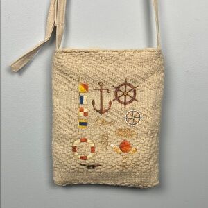 Paul Brent Coastal life Nautical Themed Woven shoulder/ crossbody purse